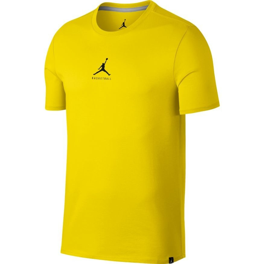 Air Jordan Basketball Jumpman TShirt 840394741 Yellow [eng] Basketball Clothing \ Casual