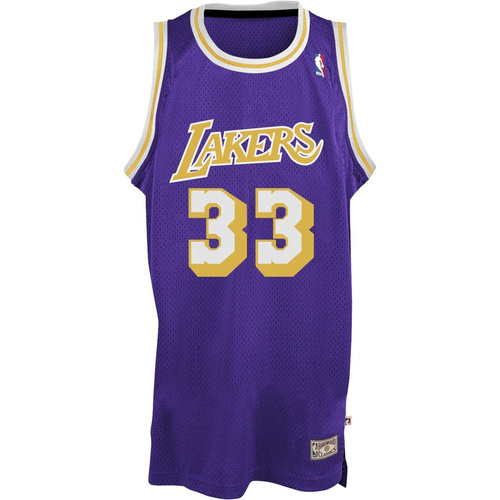 Adidas NBA Kareem Abdul-Jabbar 33 Los Angeles Lakers NBA Swingman Hardwood Classics Jersey 