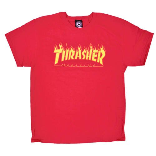 Thrasher Flame Logo red - 144817 | Clothing \ Casual Wear \ T-Shirts ...