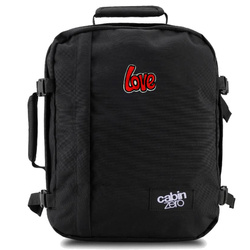 CabinZero Classic 2w1 28L Backpack black + Custom LOVE