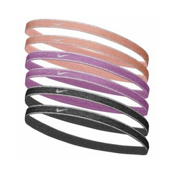 Sports headbands 6 Pack pink peach black Nike Swoosh Sport Metalic - N.100.2008.646.OS