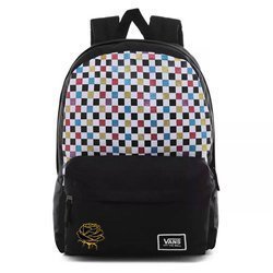 Vans Glitter Check Realm Backpack Custom Rose - VN0A48HGUX9