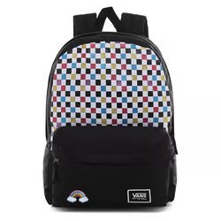 Vans Glitter Check Realm Backpack Custom Rose - VN0A48HGUX9