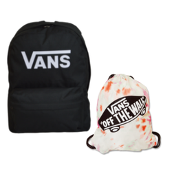 Vans Old Skool Print Backpack Black - VN000H50BLK1 + Vans Benched Bag white