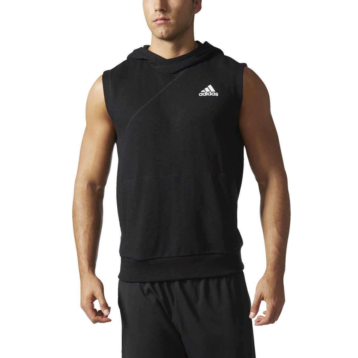 Adidas Cross-Up Sleeveless Hoodie - S96172 | Basketball Clothing ...