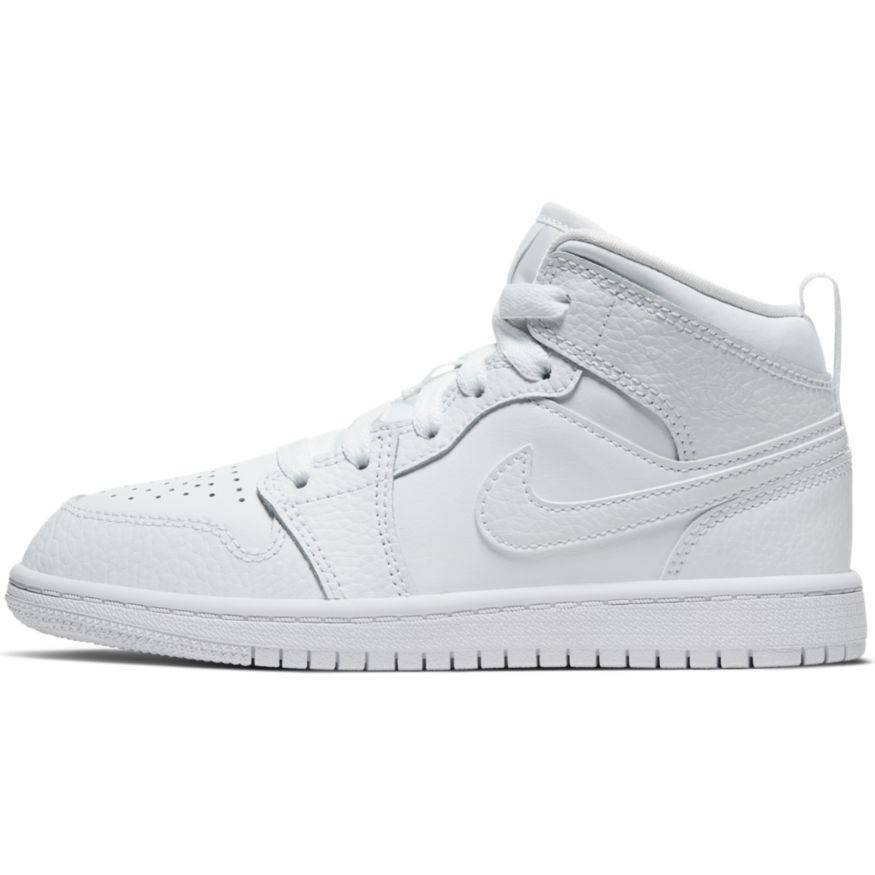 air jordan mid triple white