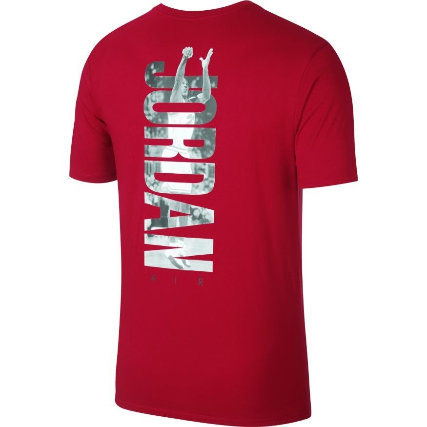 Air Jordan Rise Photo T-shirt - 895175-687 Red | Clothing \ Casual Wear ...