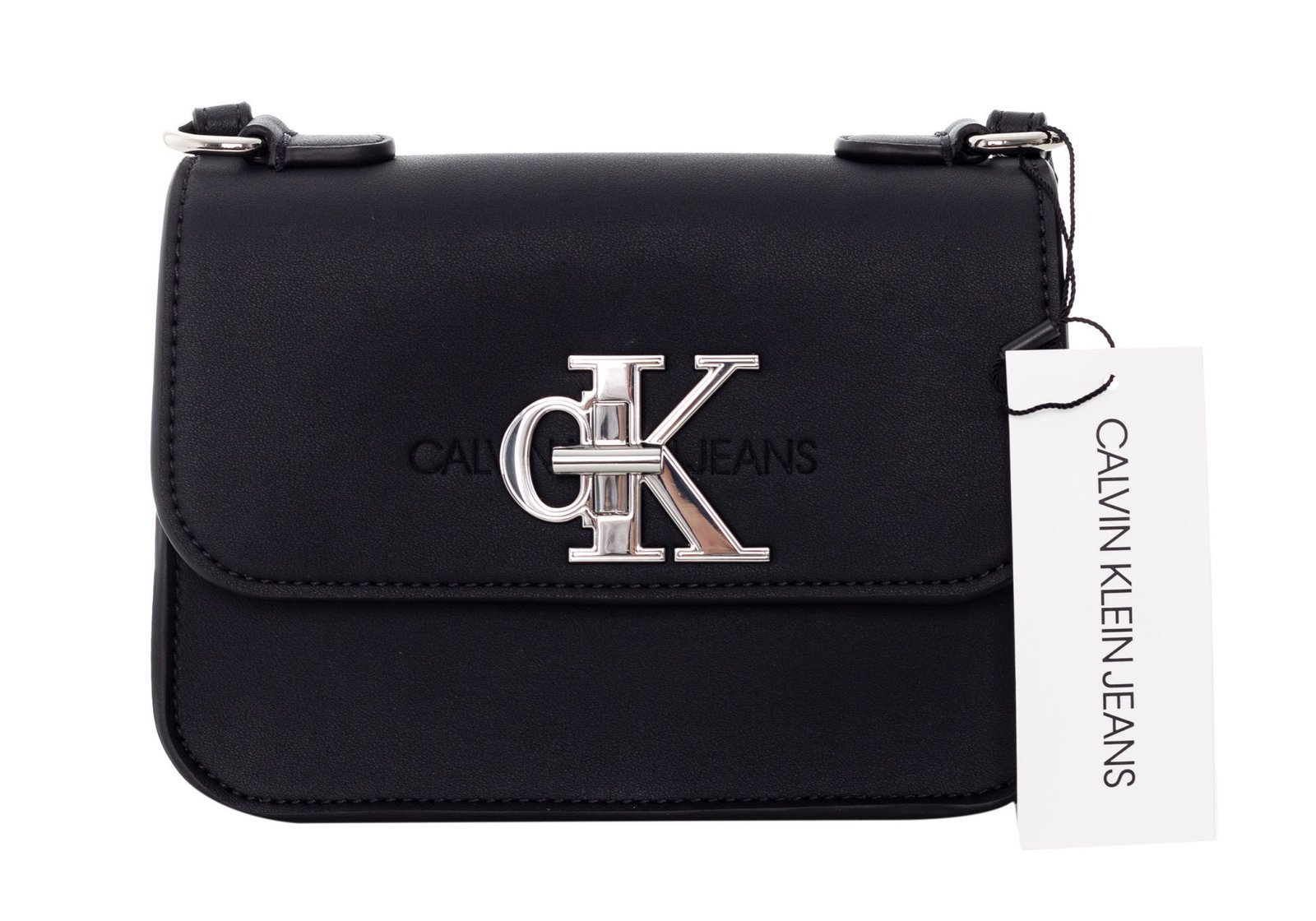 calvin klein flap mini bag top handle