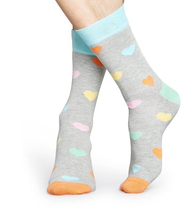 Happy Socks Heart - HEA01-9005 | Clothing \ Basketball Socks ...