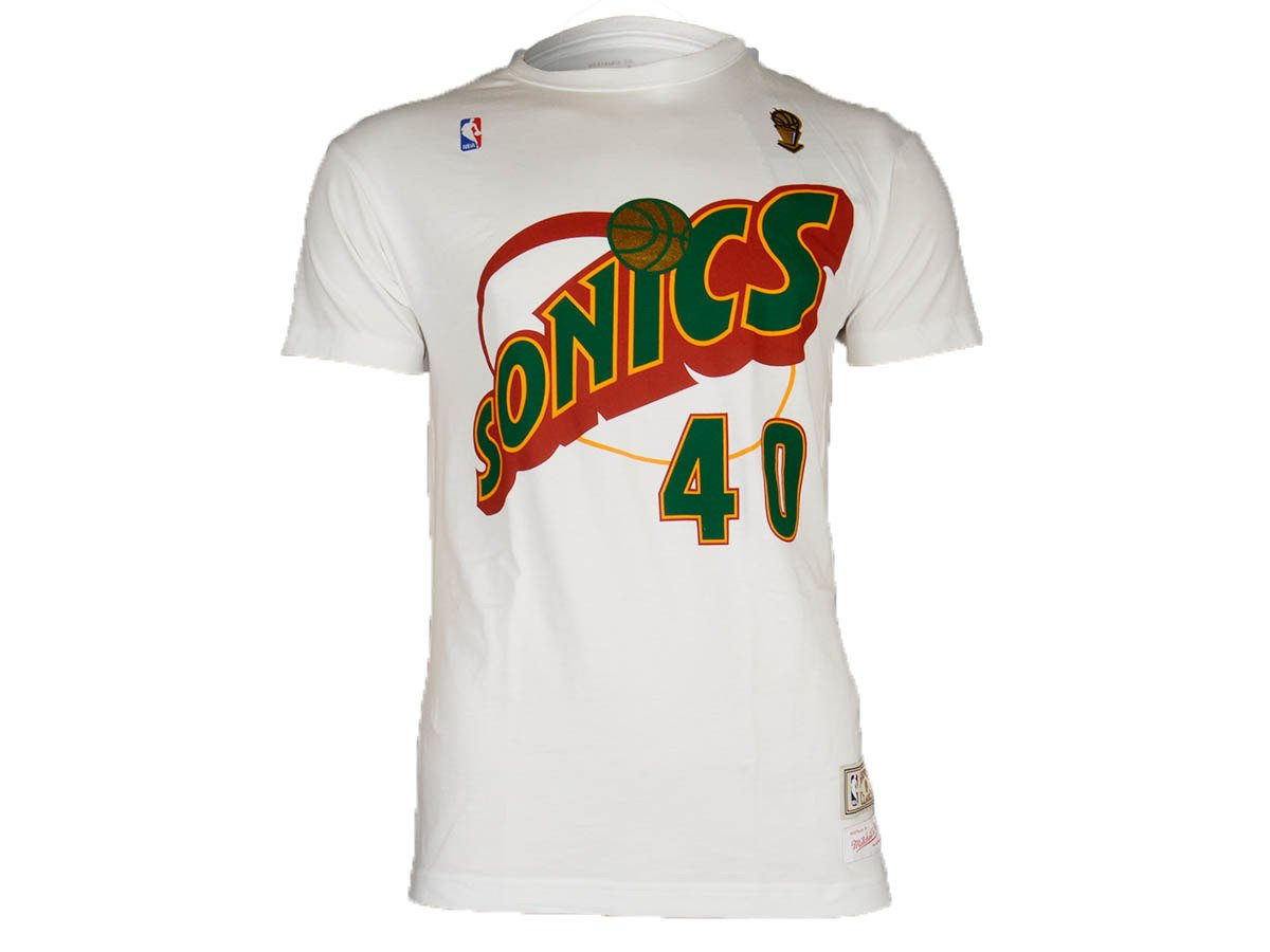 Mitchell & Ness Hardwood Classics NBA Seattle Supersonics Shawn Kemp TShirt Seattle Supersonics