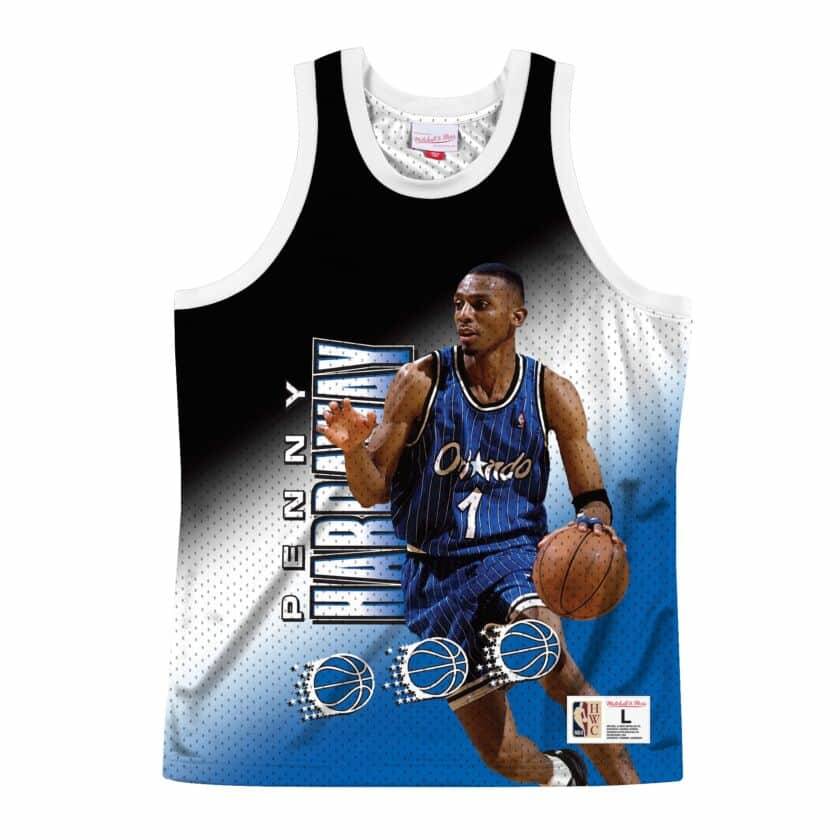 Men's Mitchell & Ness Penny Hardaway White Orlando Magic Player