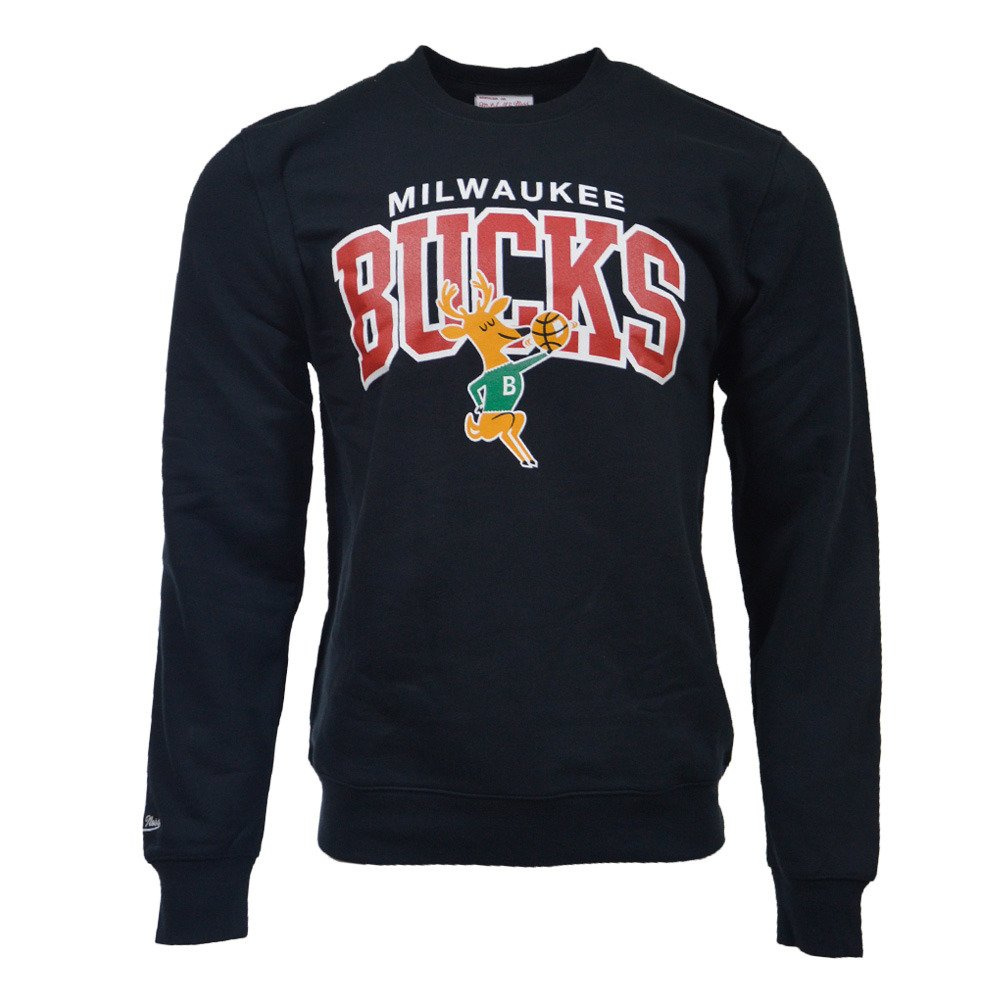 Mitchell & Ness NBA Milwaukee Bucks Crewneck Clothing \ Casual Wear