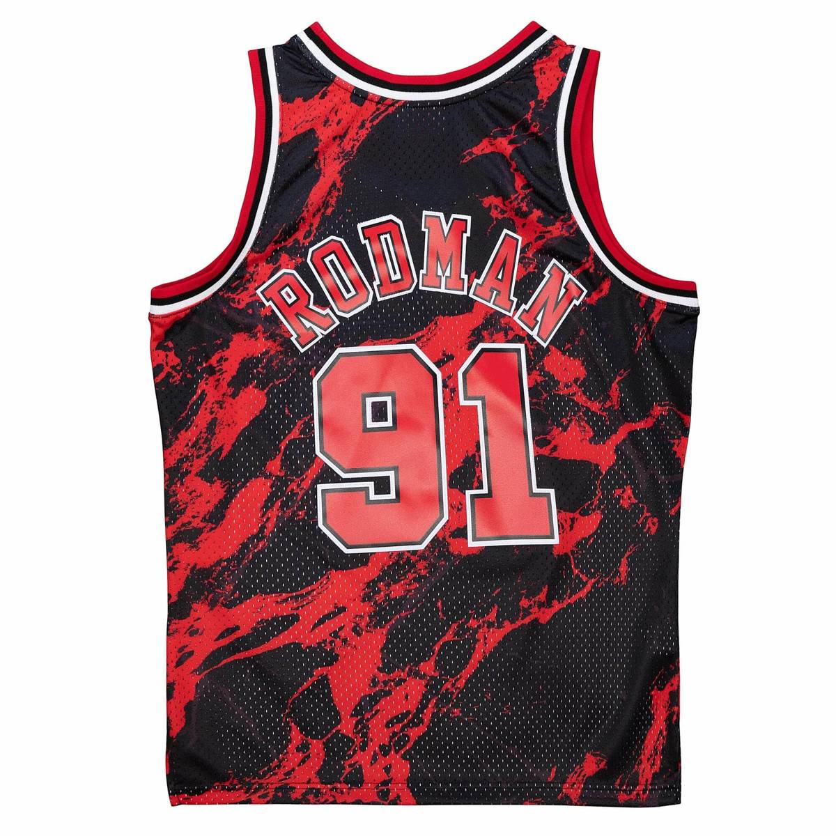  Mitchell & Ness Dennis Rodman Chicago Bulls Swingman Jersey  Black (Small) : Sports & Outdoors