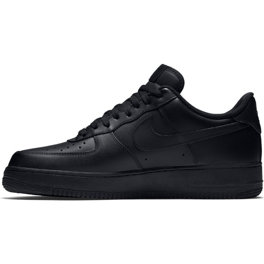 nike all black air force ones