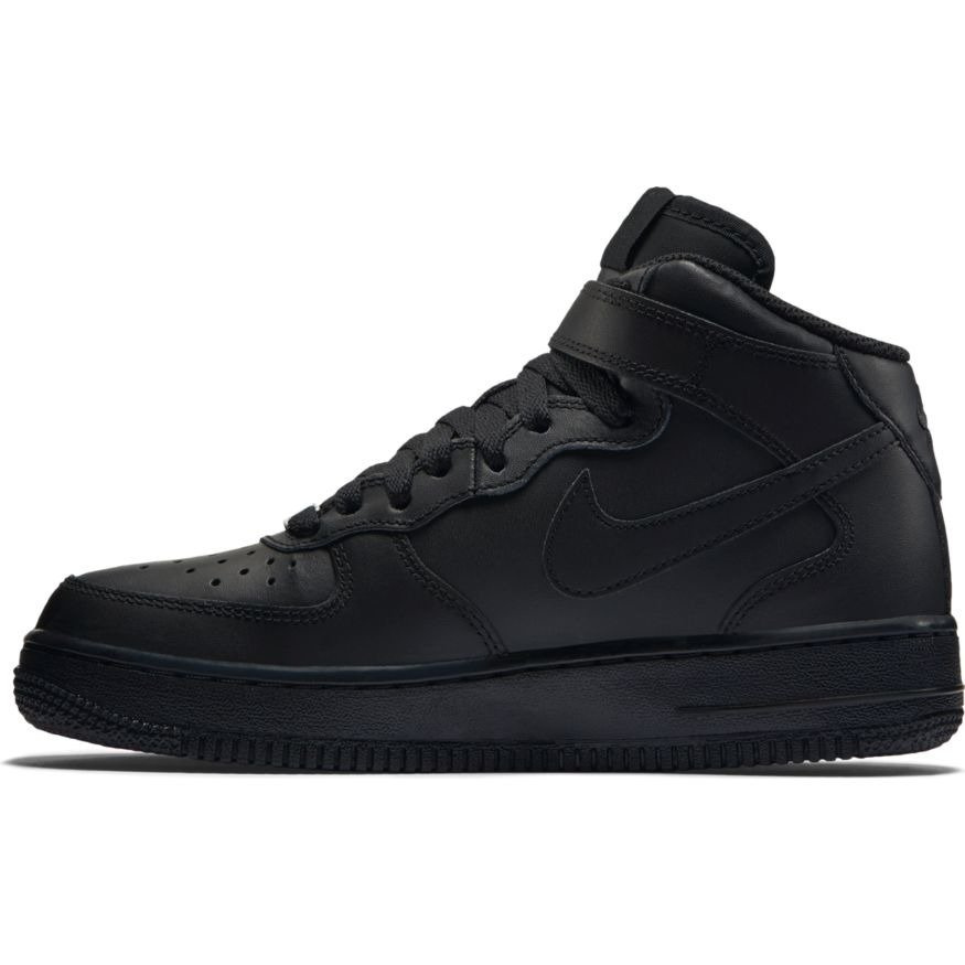 Nike Air Force 1 Mid GS All Black Shoes 314195004
