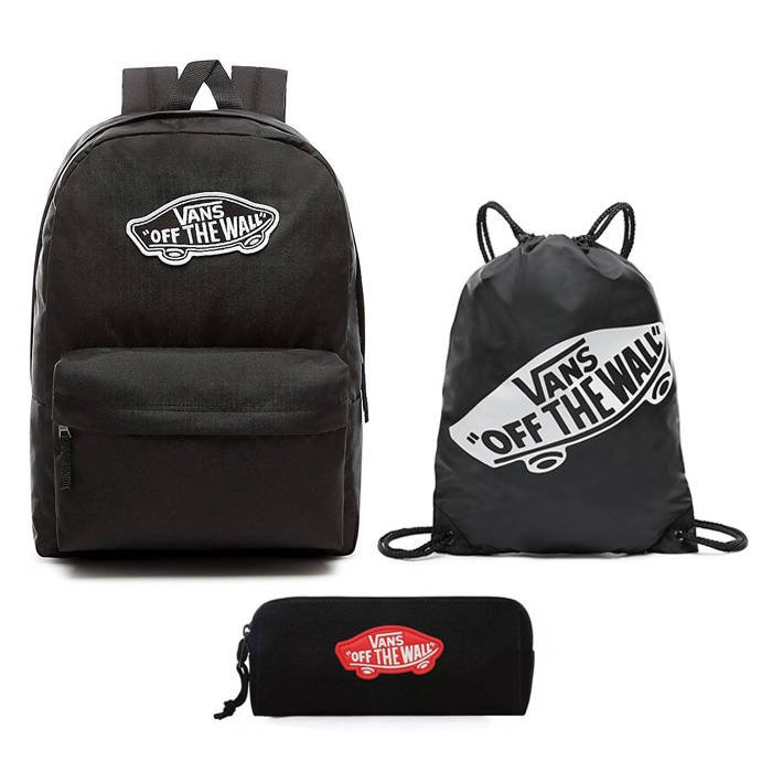 plain black vans backpack