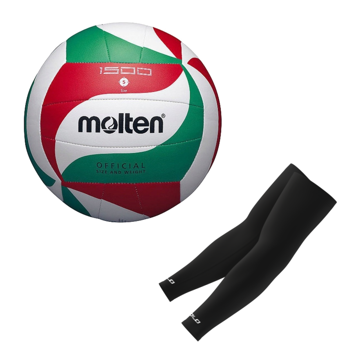 Set Molten 1500 FIVB Standard Volleyball V5M1500 + COLO volleyball arm