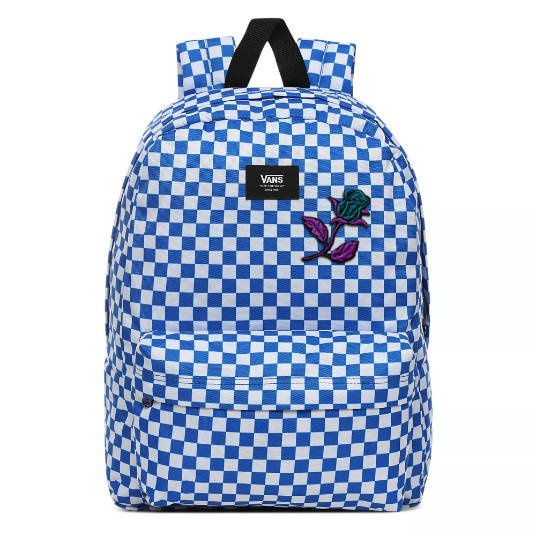 Vans checkered hotsell backpack with roses