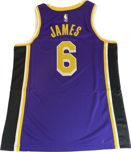 Air Jordan NBA LeBron James Los Angeles Lakers Jersey Men's Swingman - CV9481-513