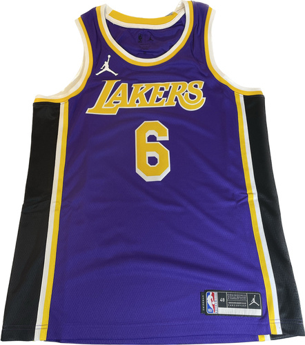 Air Jordan NBA LeBron James Los Angeles Lakers Jersey Men's Swingman - CV9481-513