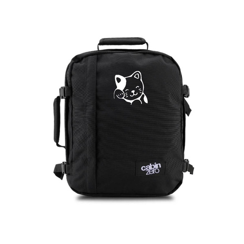 CabinZero Classic 2w1 28L Backpack black + Custom Cat