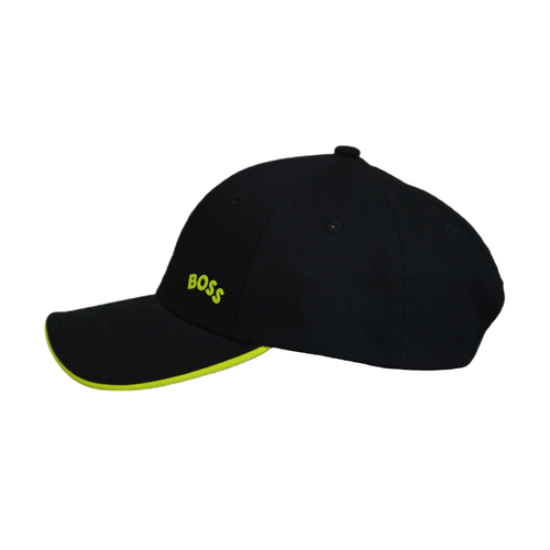 Hugo Boss Bold-Curved Baseball Black Cap - 50489477-001