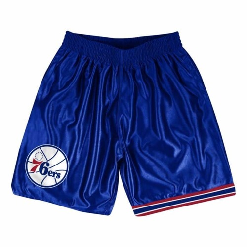 Mitchell & Ness Philadelphia 76ers NBA Dazzle Shorts - SHORDF18016-P76ROYA1