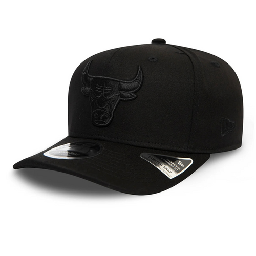 New Era 9FIFTY NBA Chicago Bulls Tonal Black Stretch Snapback - 12285245