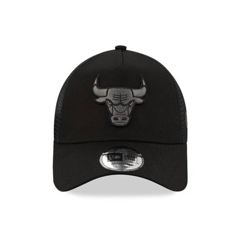 New Era 9FORTY NBA Chicago Bulls Tonal Black A-Frame Trucker Cap - 12523913