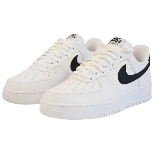 Nike Air Force 1 '07 Low White Black Pebbled - CT2302-100