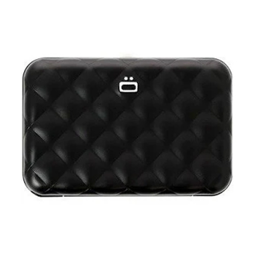Ogon Designs Wallet Quilted Button Black RFID protect RFID protect