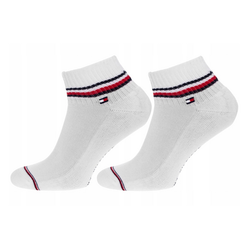 Tommy Hilfiger Men Iconic Quarter Socks 3-pack White 12 socks - 100001094-300