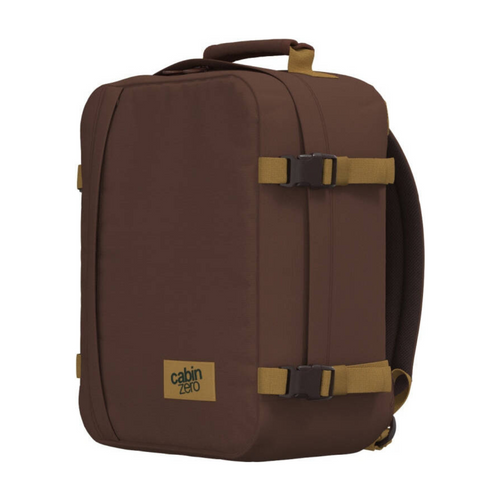 Travel backpack Cabin Zero Classic 28Lhand luggage for Wizzair Belgian Chocolate - CZ082405