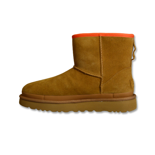 UGG W Classic Mini Zipper Tape Logo Chestnut - 1144034-CHE