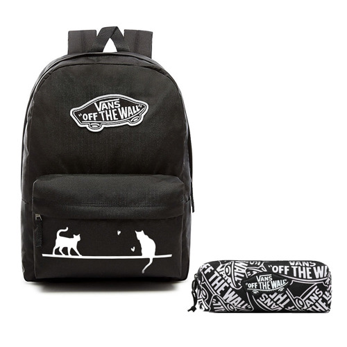 VANS Realm Backpack | VN0A3UI6BLK - Custom Cats