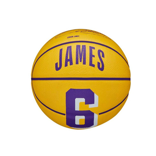 Wilson NBA LeBron James Los Angeles Lakers Mini Basketball Ball - WZ4007201XB