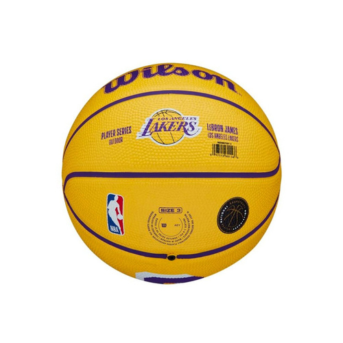 Wilson NBA LeBron James Los Angeles Lakers Mini Basketball Ball - WZ4007201XB