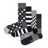 Happy Socks 4-pak Classic Black & White 4 piece of socks - XCBW09-9150