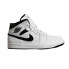 Men's sports sneakers Air Jordan 1 Mid White Black - DQ8426-132