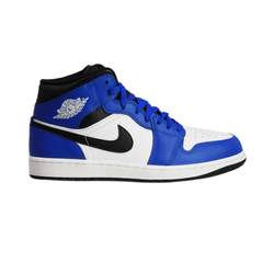 Men's sports shoes Air Jordan 1 Mid Blue White Black - DQ8426-402