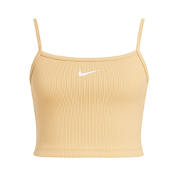 Nike Essential Rib Crop Top Wmns Sanddrift/White - DM6737-126