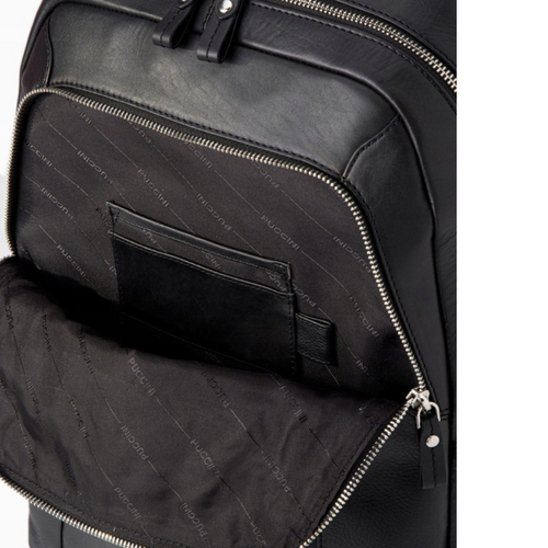 Puccini Royal Collection Leather Black Backpack - LGD6323-1