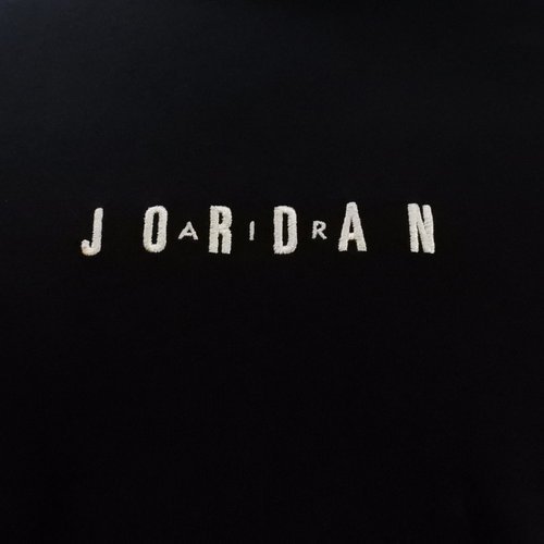 T-shirt Air Jordan Embroidered Air Crew Black - DM3182-010