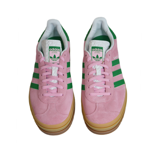 Adidas Gazelle Bold Shoes Bold True Pink / Green / Cloud White - IE0420