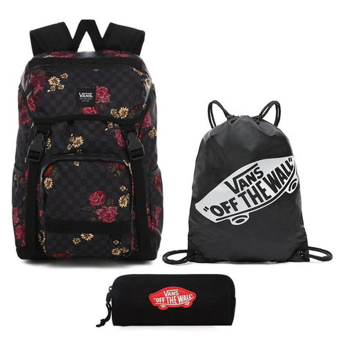 Vans Ranger Botanical Check Backpack - VN0A3NG2UWX + Bag + Pencil Pouch