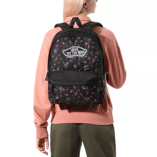 Vans Realm Beauty Floral Black Backpack - VN0A3UI6ZX3 + Pencil Pouch