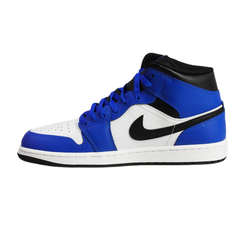 Men's sports shoes Air Jordan 1 Mid Blue White Black - DQ8426-402