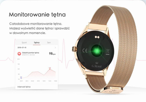 Zegarek Smart Watch G.RSWBF2-4D2-2  r.gold/black