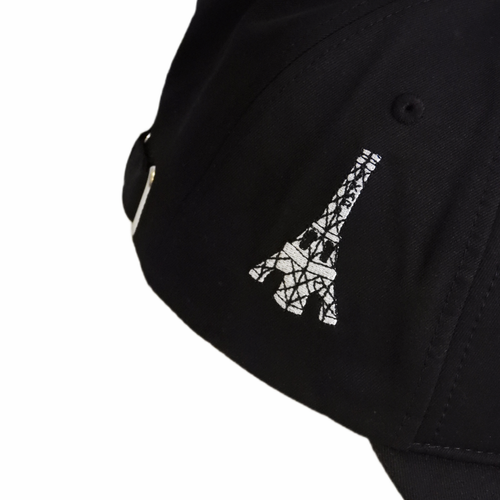 Karl Lagerfeld Paris Black Adjustable Cap with pins - L5WH7947 blk