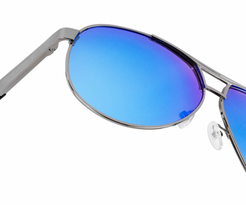 Lenzo Aviator Light Blue Sunglasses